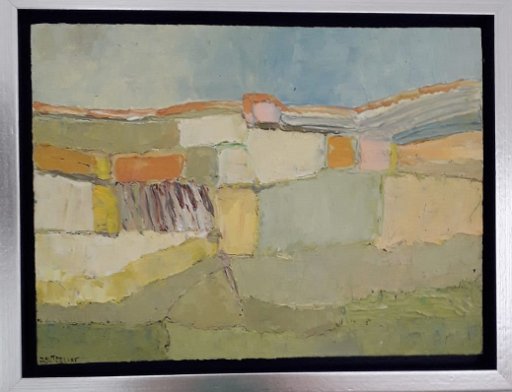 20200824-5.jpg - Zonnig landschap in de Provence, olieverf op doek, 40x30 cm