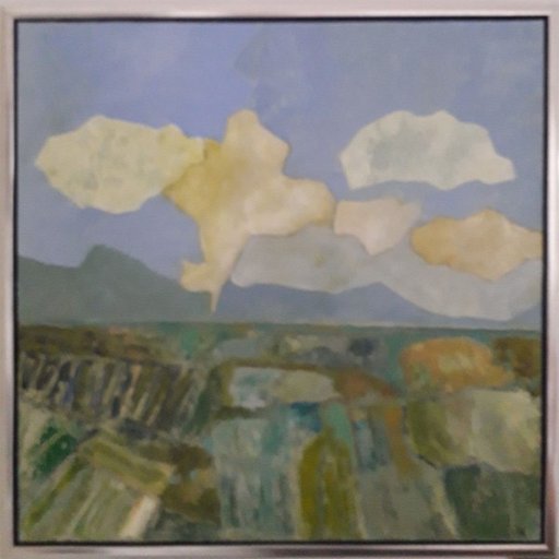 P08F09.jpg - Polderlandschap, olieverf op doek, 90x90 cm